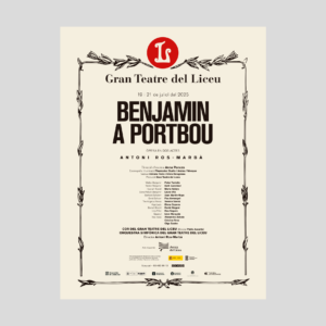 Cartell BENJAMIN A PORTBOU 30x40cm