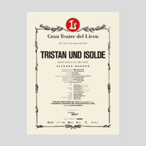 Cartell TRISTAN UND ISOLDE 30x40cm