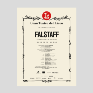 Cartell FAÇANA FALSTAFF 30x40cm