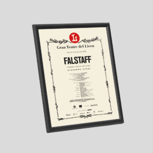 Cartell FAÇANA FALSTAFF 35,5x45,5cm